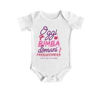 Body Neonato Mamma - Mamma Parrucchiera - Oggi Bimba domani Parrucchiera - Proprio come la mia Mamma - Festa della Mamma Neonato - Idea Regalo Neonato
