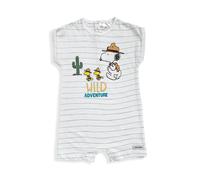 Body neonato mezze maniche Snoopy tutina bimbo Peanuts in cotone BIO 5491