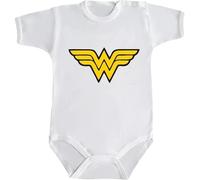 Body Neonato Pigiama Wonder Bimbo Bimba Bebè Cotone Unisex Manica Corta Sport Woman Pagliaccetto Bottoncino Meraviglia Relax Baby Training Tracksuit (Bianco, 3 Mesi)