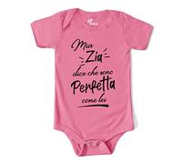 Body Neonato Zia Divertente - Mia Zia Dice che Sono Perfetta come Lei