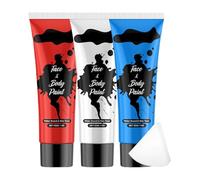 Body Paint, Waterproof Washable Liquid Face Paint Kit, Long-Lasting Facial Makeup for Halloween, Cosplay, Ideal to Your Adults, Kids, Toddler, Party, Costume, Performance Use