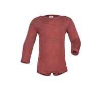 Body per neonato a maniche lunghe, lana e seta, Engel, rame, 98-104