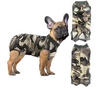 Body Post Operatorio Cane Femmina,Tuta di Recupero per Cani A Strisce,Tuta Post Operatoria cane per Cani Recupero Cane,Body-Post Operatorio Protezione di Ferite Addominal,Anti-Leccamento(Mimetico,L)