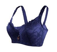 Body Schiena Scoperta Pull Up Invisibile Biancheria Intima Sottile da Donna a Coppa Intera Plus Size Reggiseno Sportivo Senza Fili a Cinque Reggiseno Schiena Scoperta Fascia (E, 34/75C)