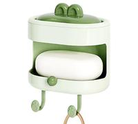 Body Scrubber - Double-Sided Bath Brush, Cleansing Loofah for Skin Care Routine, Wood-Free Scrub Tool, Synthetic-Free Material with Soap Holder, Soft-Touch Bristles for Cleansing and Lathering