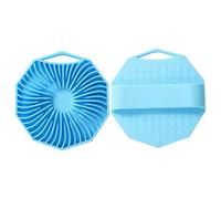 Body Scrubber, Exfoliator Shower Brush, 3.94 Inches Silicone Sponge, 2 Pieces Cleaning Wash, Massager Loofah for All Skin Types, Gentle Deep Cleansing, Exfoliation, Spa, Bath