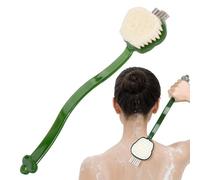 Body Scrubber - Scrubber doccia | Pennello da bagno a manico lungo | Esfoliante inondato di spazzolatura bagnata o asciutta per donne, uomo Strumento di bagno in schiuma anziana con buco per gancio pe