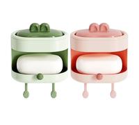 Body Scrubber, Shower Brush, Doube Sided Bath Brush Cleansing Loofah, Skin Exfoliator with Soap Holder and Hook Sensitive Peel and Deep Cleansing Exfoliation, 100g