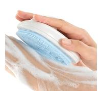 Body Scrubber - Silicone PP 4.44 Inch | Back Scrub Brush Soap Holder Bath