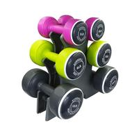 Body Sculpture BW108T Smart Dumbbell Tower | Grigio/Rosa/Verde, 1,5 kg, 3 kg e 5 kg Set Inclusi