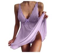 Body Sexydonna Lingerie Lingerie Sexydonna Hot Sexy Pajamas Biancheria Intima Trasparente Donne Pizzo Abito Bretelle Travestimento Sexy Hot per Donna Rosso Purple L