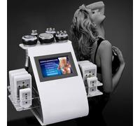 Body Shaper Beauty Machine, Strumento per La Cura della Pelle, Dispositivo Multipolare per Vuoto a Cavitazione RF, Attrezzatura per Spa da Salone Massaggiatore per Uso Domestico per Tutto Il Corpo