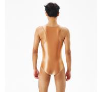 Body Shiny Uomini Tuta Attillata Costumes Da Bagno Canottiera Strati Base