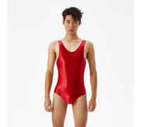 Body Shiny Uomini Tuta Attillata Costumes Da Bagno Canottiera Strati Base
