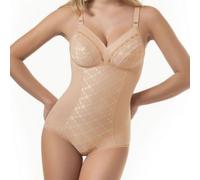 Body Sìélei Liscio Modellatore Ricamato Bianco Nero Nudo Taglie Grandi art. 811