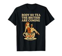 Body So Tea Gli inglesi stanno arrivando - Ragazza Pin-Up inglese Maglietta