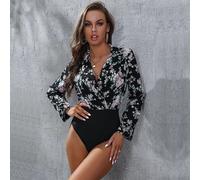 Body sottogiacca maglia camicia donna scollato nero colorato slim elegante D213