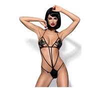 Body stringato nero luiza black lingerie sexy obsessive