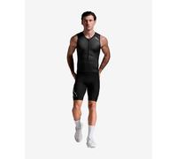Body triathlon 2XU Core senza maniche nero bianco - L