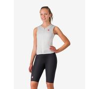 Body triathlon Castelli Free San Remo 3 Rosso Corsa senza maniche bianco donna - L