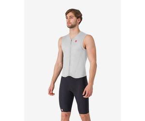 Body triathlon Castelli Free San Remo 3 Rosso Corsa senza maniche bianco - XXL