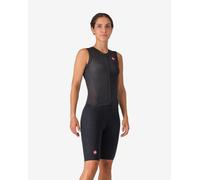 Body triathlon Castelli Free San Remo 3 Rosso Corsa senza maniche nero donna - XL