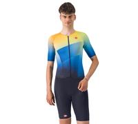 Body triathlon Free Sanremo 3 blu scuro/giallo S