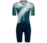 Body triathlon manica corta Aero Hex blu