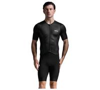 Body triathlon manica corta Aero Hex nero