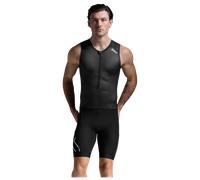 Body triathlon 2XU Core senza maniche nero bianco - L
