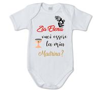 body tuta bimbo neonato Personalizzato nome zia Madrina Battesimo sorpresa
