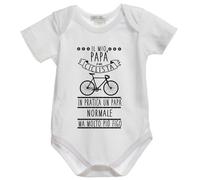BODY tutina bimbo neonato J938 Il Mio Papà è Ciclista più Figo 100% cotone