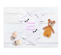 body tutina neonato divertente per nascita fratello - sorella ha le zampe