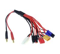 BODYA 8 in 1 Adattatore Caricatore Connettore Splitter Cavo 4.0mm Spina per RC Lipo Batteria
