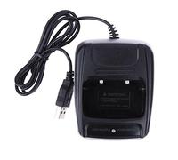 BODYA Caricabatterie USB per BaoFeng BF-888S BF-777S BF-666S Retevis H777 Radio Walkie Talkie, Nero