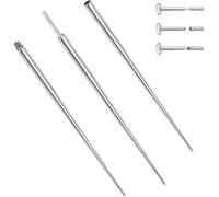 BodyAce 14G 16G 18G Titanium Piercing Taper, Threadless Nose Insertion Pin Screw On Assistant Tool, Ear Body Piercing Stretching Kit for Belly/Lip/Eyebrow Jewellery (16G=1.2mm)