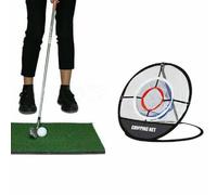 BodyArt - Rete per esercitazioni da golf, per chipping e attività all’aperto, con rete di allenamento per golf, per interni e chipping pop-up