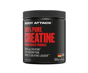 BODYATTACK 100% Pure Creatine 300 gr - Creatine Monoidrata Micronizzata pura