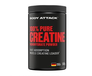 BODYATTACK 100% Pure Creatine 500 gr - Creatina Monoidrata Micronizzata pura