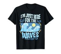 Bodyboard Bodyboarder Just Here for The Waves Maglietta