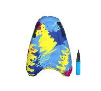 Bodyboard da Surf Per Bambini,Tavola da Surf Gonfiabile,Galleggiante Ausiliario Per il Nuoto in Piscina,Doppia Maniglia,Leggero,Adatto Per dai 3 ai 16 anni,Con Pompa Gonfiabile (Fiore colore)