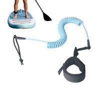 Bodyboard Leash - Replacement Paddleboard Strap | Flexible Coiled Cord with Secure Ankle Attachment and Comfort Grip for Stand Up Paddleboarding Surfing Recreational Training Water Activities Beginner