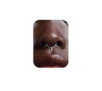 BodyBonita 16G Piercing al Setto con Punte - Acciaio Chirurgico 316L Septum Piercing Nostril Helix Orecchino Trago Piercing Naso Cerchio Cartilagine Daith Piercing Naso Anello Argento 8mm Stile Sette