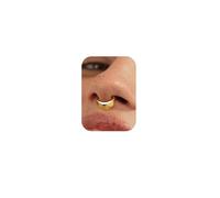 BodyBonita Oro Septum Piercing Gioielli 16G - Piercing Naso in Acciaio Inossidabile 316L per Uomo e Donna Anello al Setto 8 mm Slender