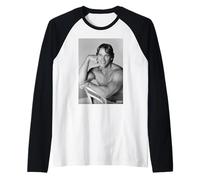 Bodybuilder Arnold Schwarzenegger Pumping Iron Attore 1977 Maglia con Maniche Raglan