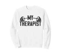 Bodybuilder Che Dice Barbell Bodybuilding Il Mio Terapeuta Felpa