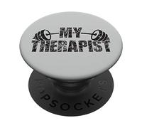 Bodybuilder Che Dice Barbell Bodybuilding Il Mio Terapeuta PopSockets PopGrip Adesivo