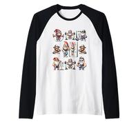 Bodybuilder Gym Gnome Themed Graphic For Fitness Lovers Maglia con Maniche Raglan