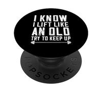 Bodybuilding Barbell Dire Che So Di Sollevare Come Un PopSockets PopGrip Adesivo