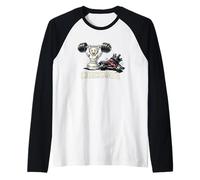 Bodybuilding Chess Piece Sollevamento Pesi King Sconfitta Maglia con Maniche Raglan